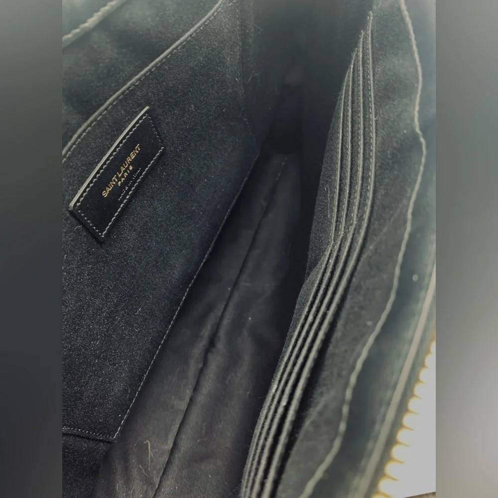 Saint Laurent Cassandre Matelasse Zip Pouch - Large Size